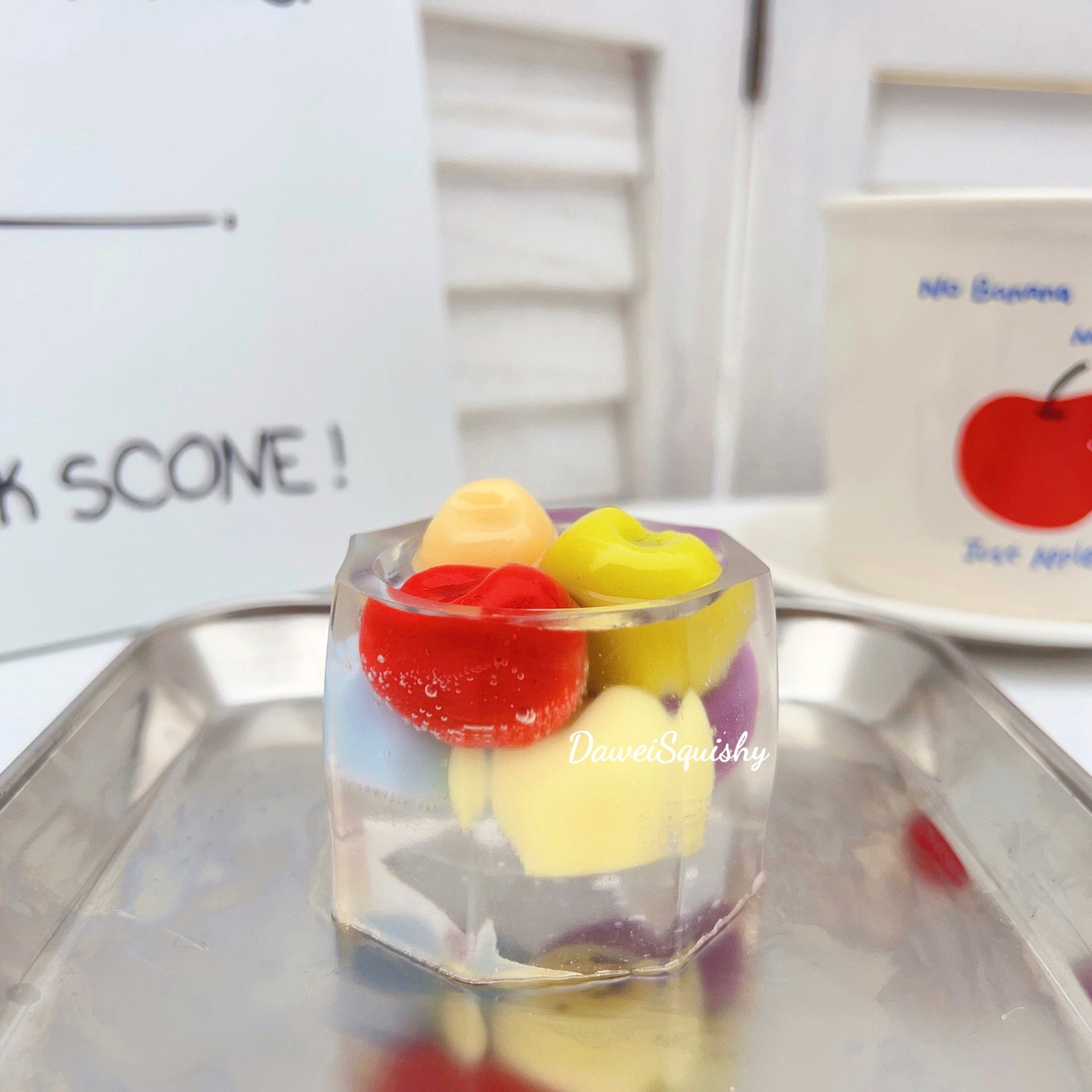 TINNED FRUIT SQUISHY CUP