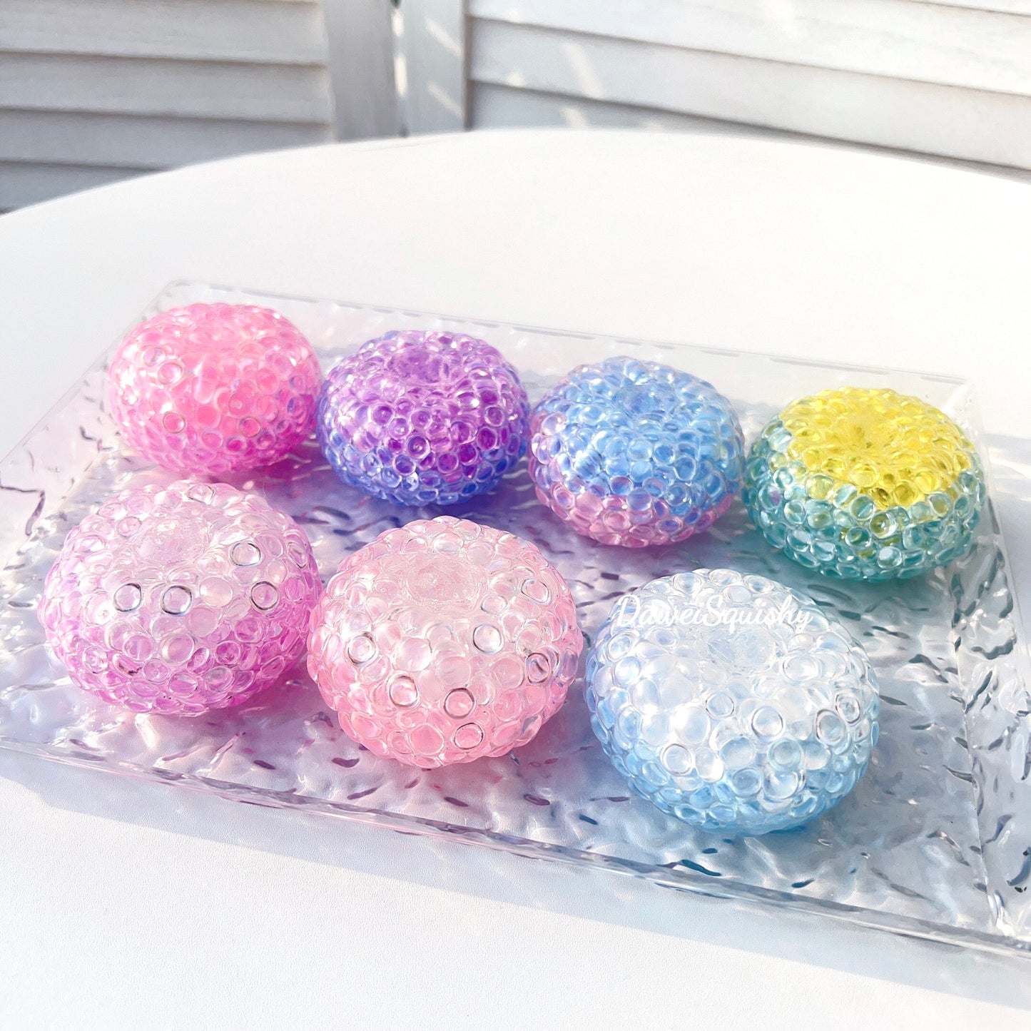 FLAT BEADS NOISY STRESS BALL