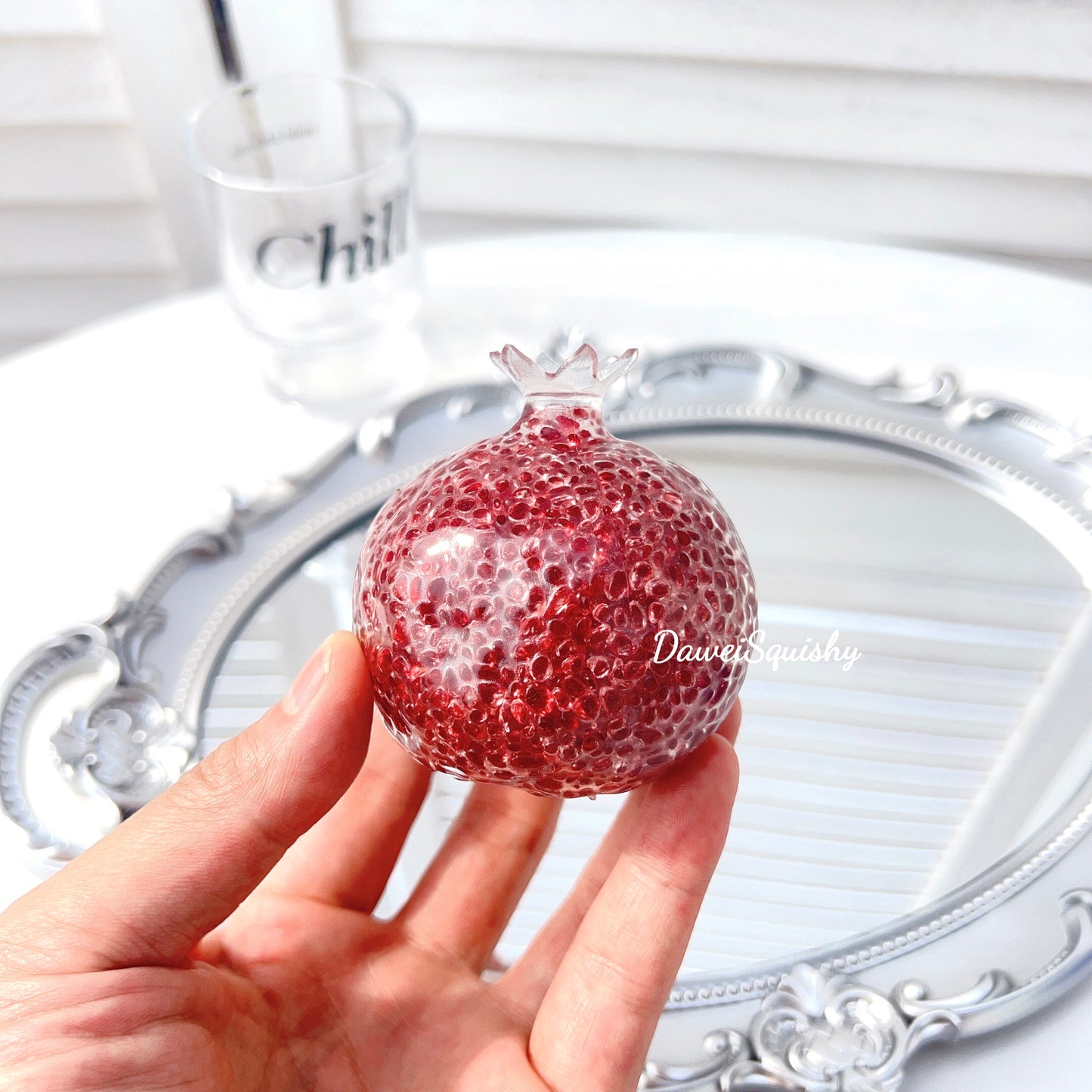 POMEGRANATE OVAL BEADS STRESS BALL