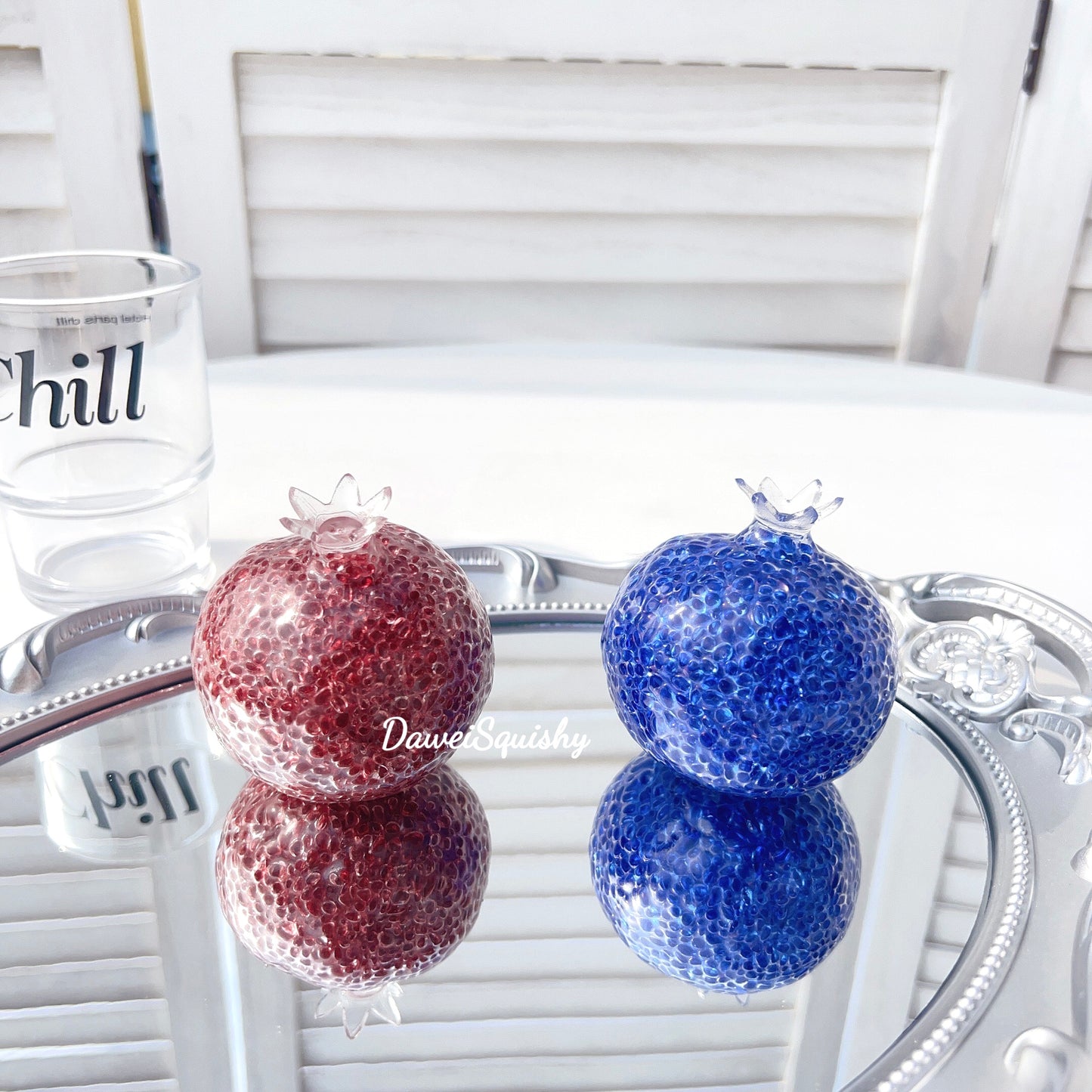POMEGRANATE OVAL BEADS STRESS BALL