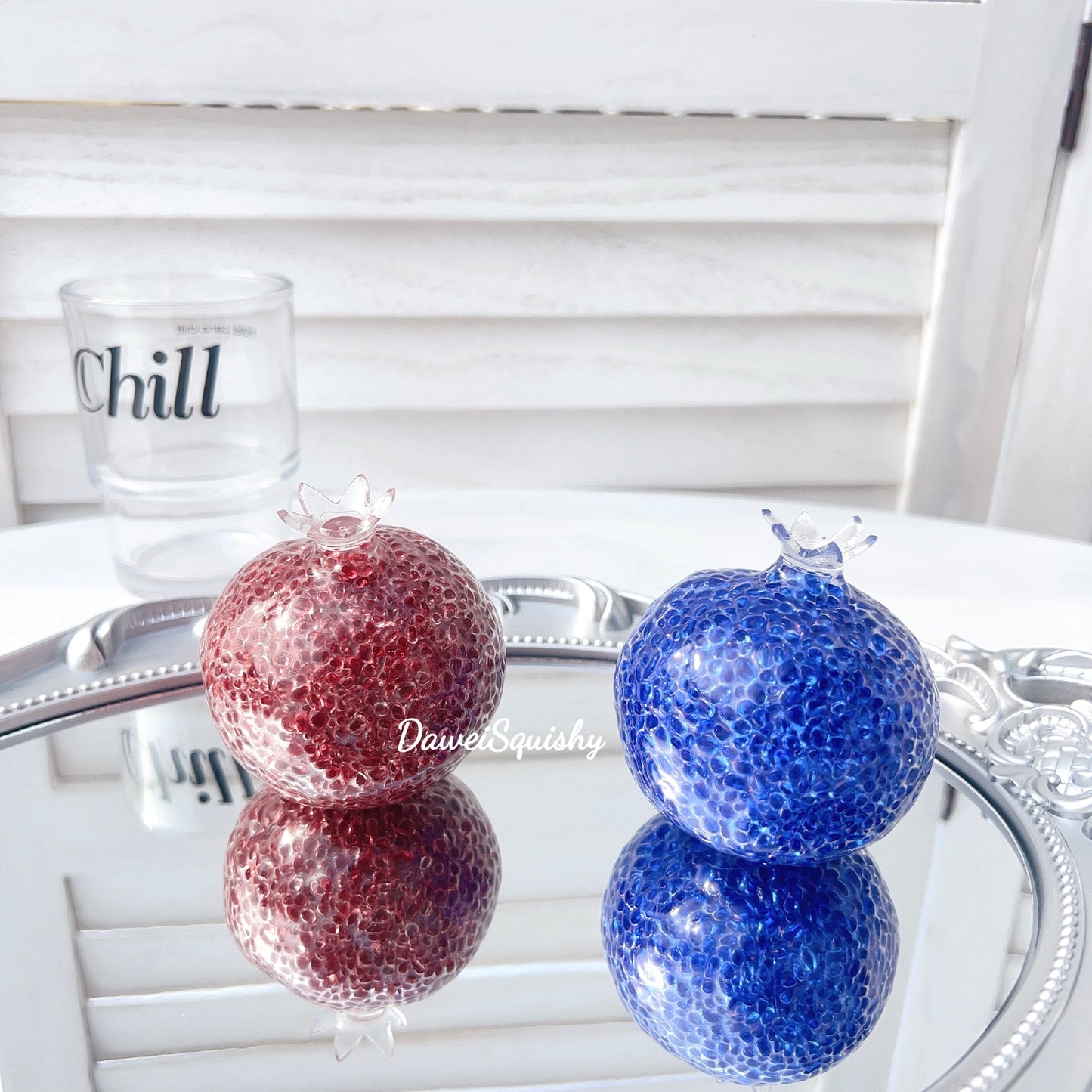 POMEGRANATE OVAL BEADS STRESS BALL