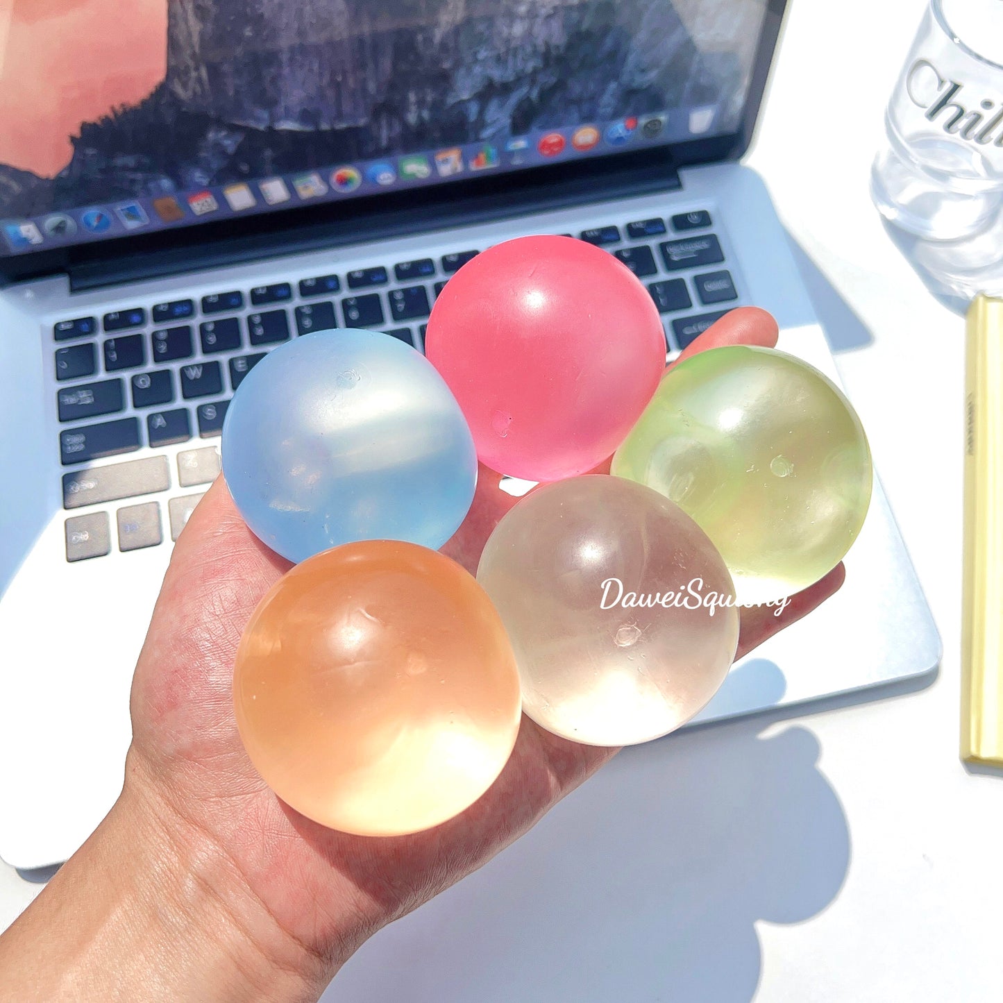 CLEAR MALT SUGAR STRESS BALL