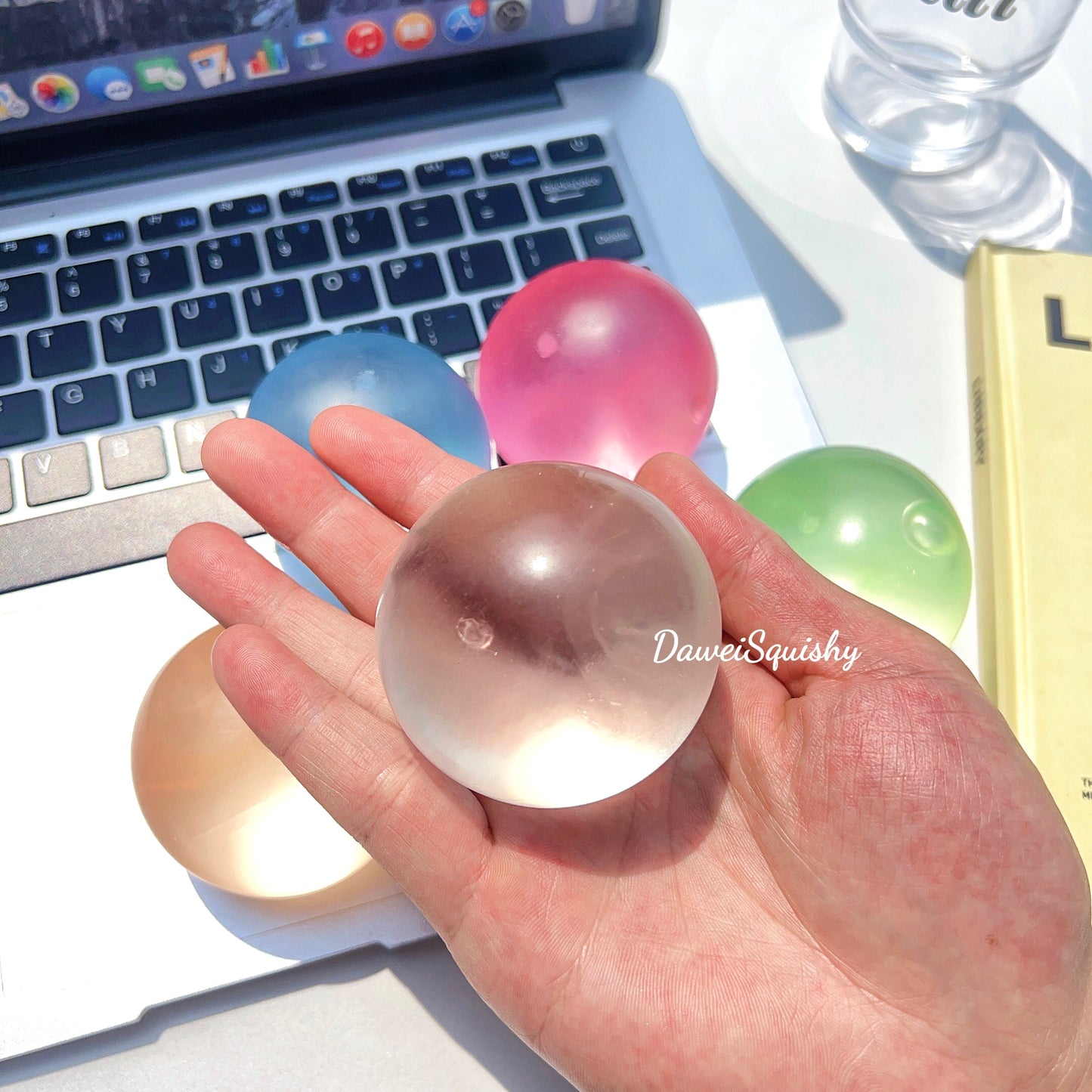 CLEAR MALT SUGAR STRESS BALL