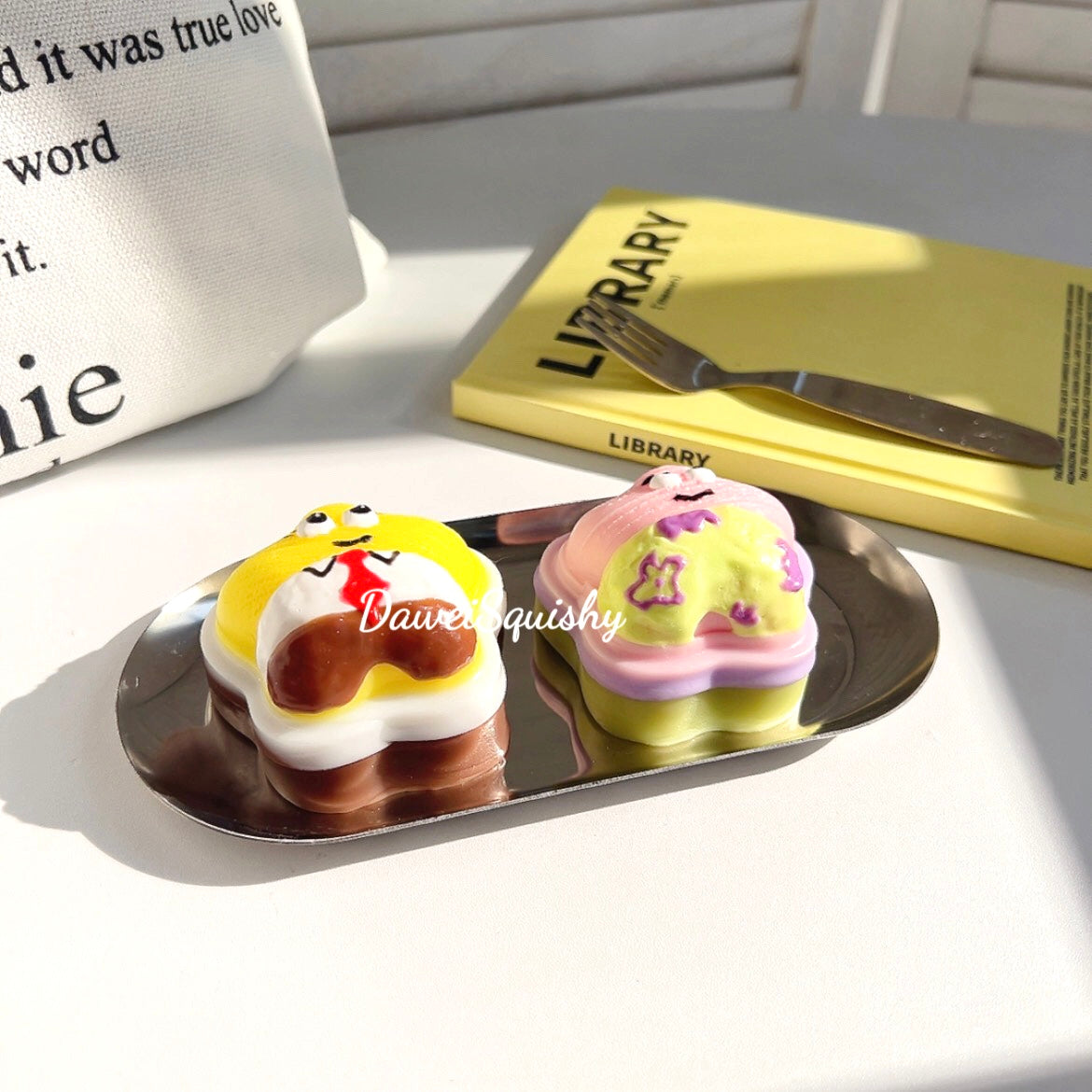 HAND PAINTED SPONGEBOB PATRICK STAR SQUISHY
