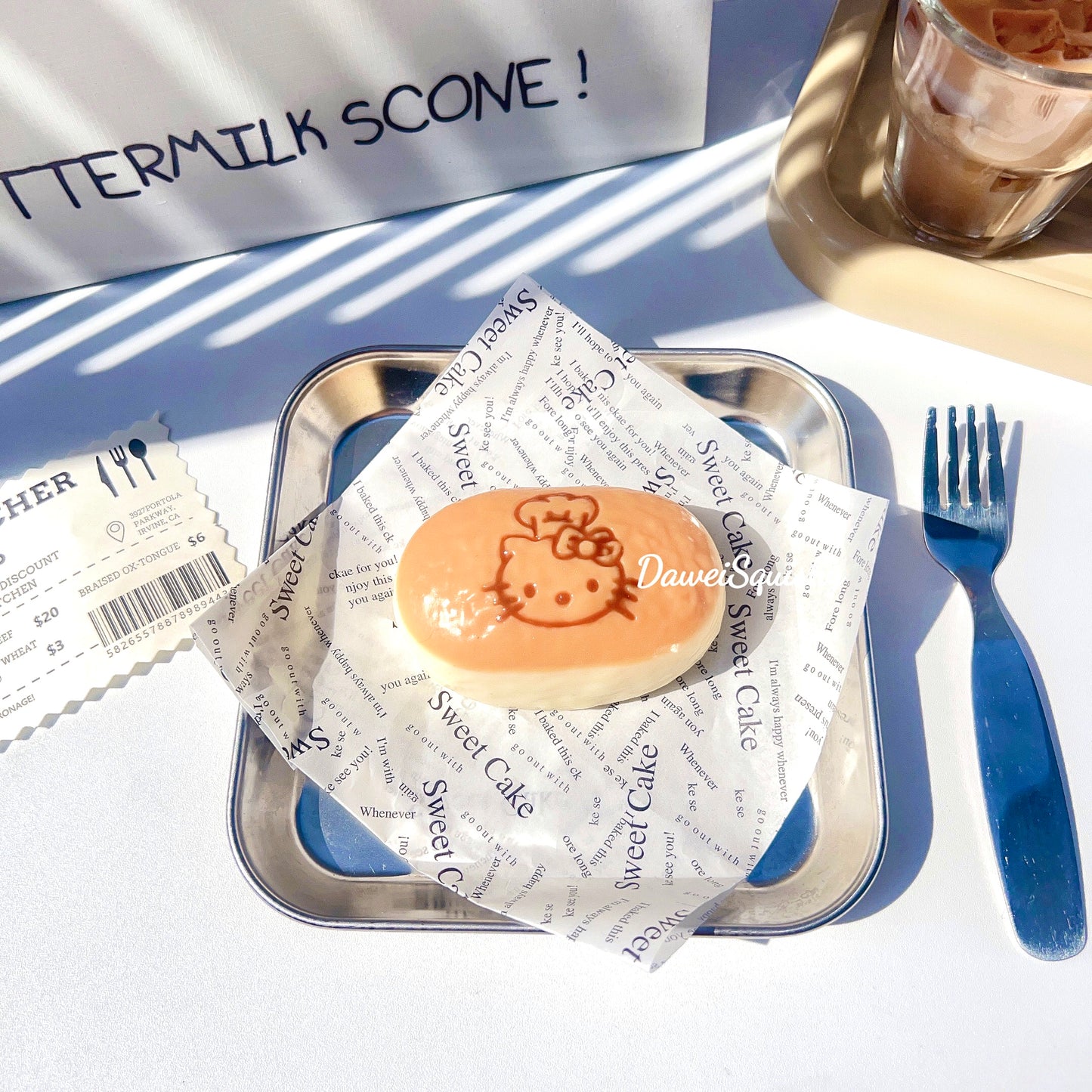 HK STEAMED CAKE TABA SQUISHY TOY