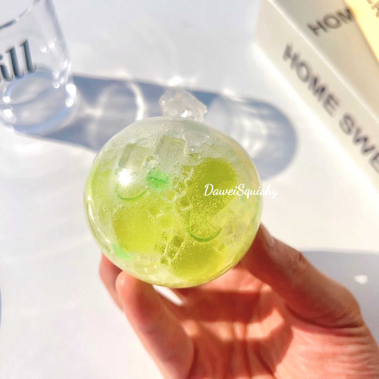 LIME COCONUT GEL STRESS BALL