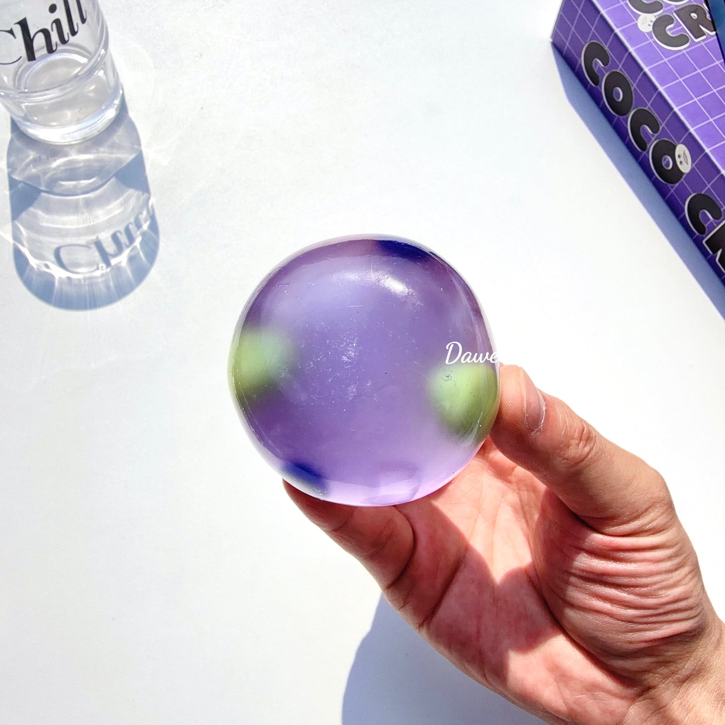 COCONUT OIL BLUEBERRY SPARKLING STRESS BALL