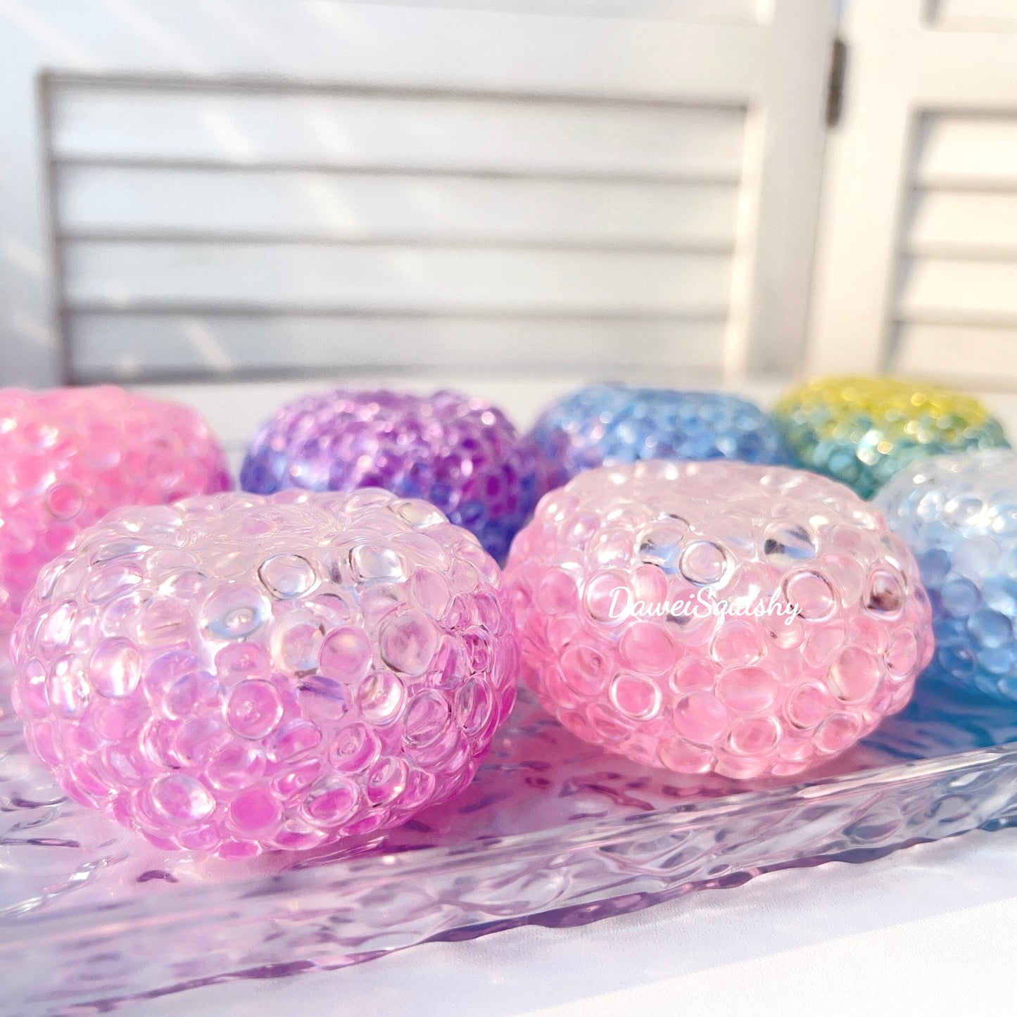 FLAT BEADS NOISY STRESS BALL