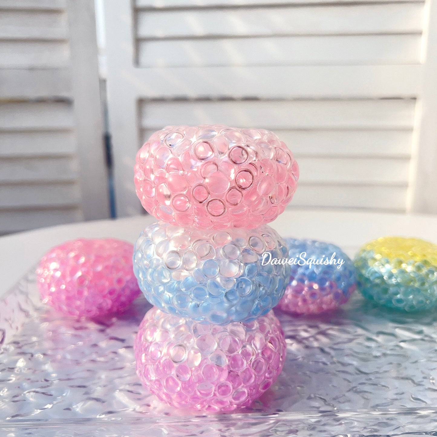 FLAT BEADS NOISY STRESS BALL