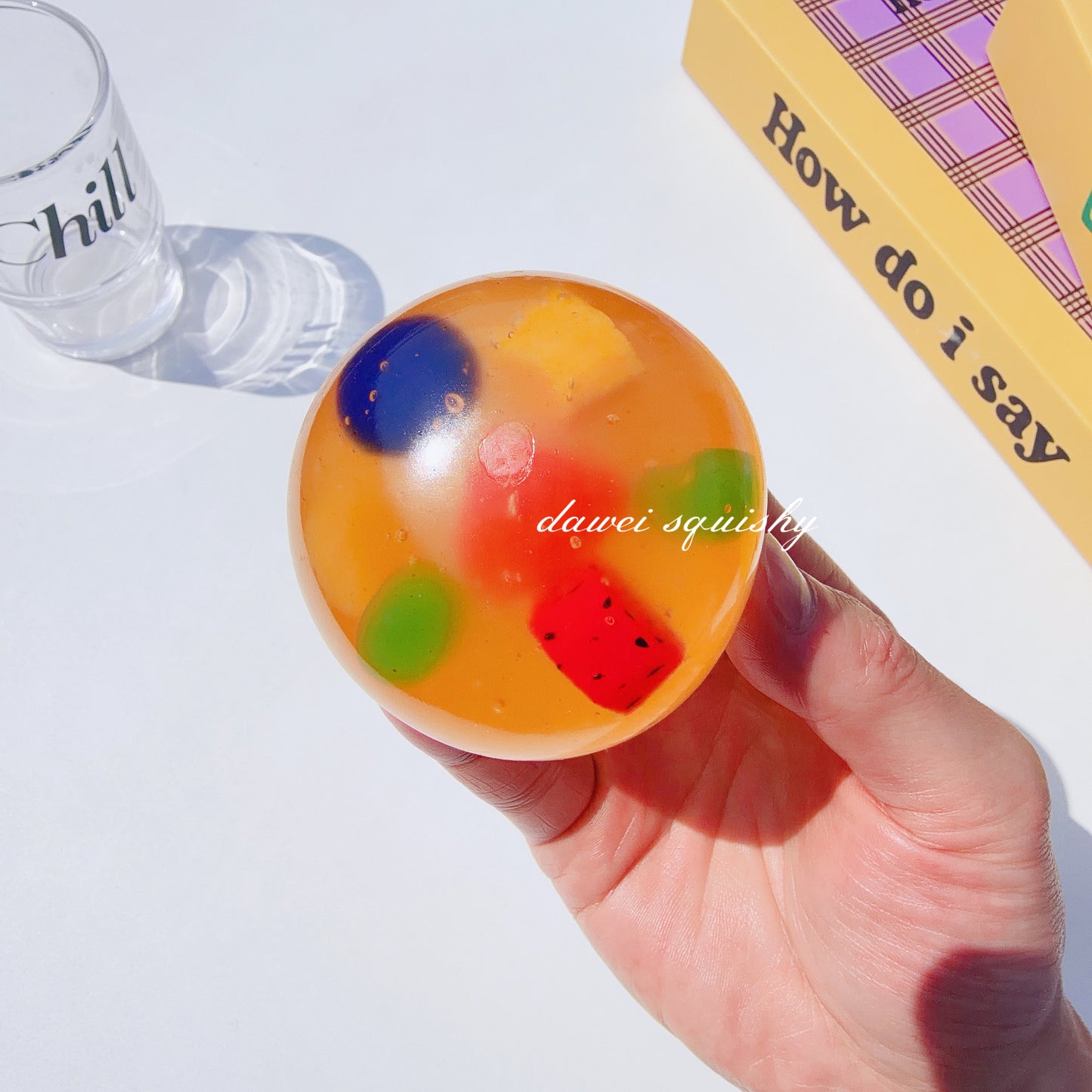 LIQUID GLASS PUTTY FRUIT JUICY STRESS BALL