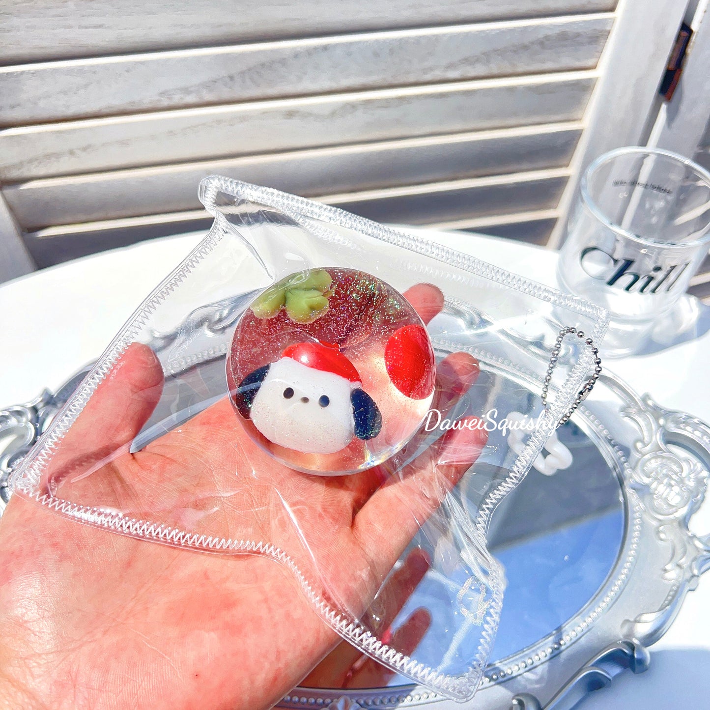 POCHACCO CLOVER GLITTER SQUISHY BALL