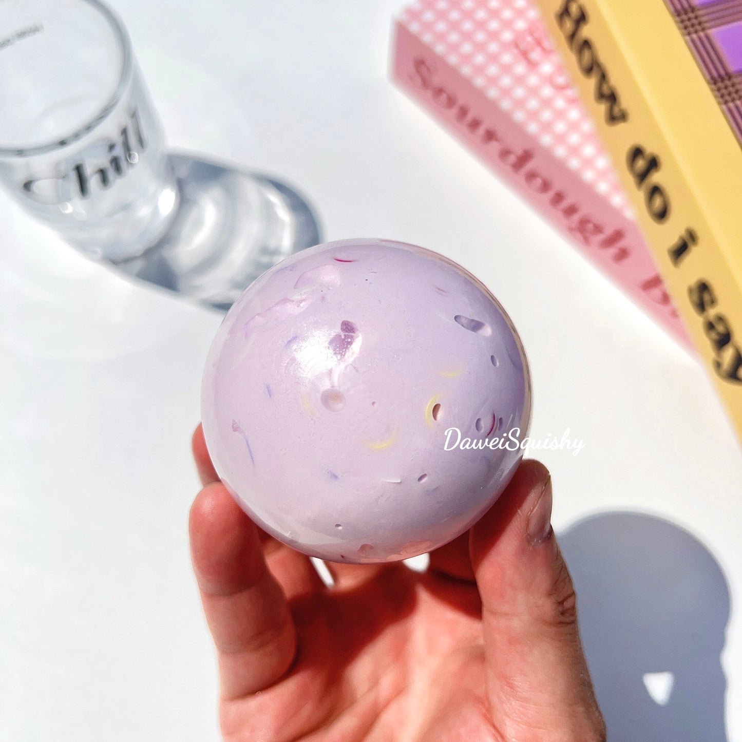 CREAMY BASE GRAPE RASPBERRY YOGURT STRESS BALL